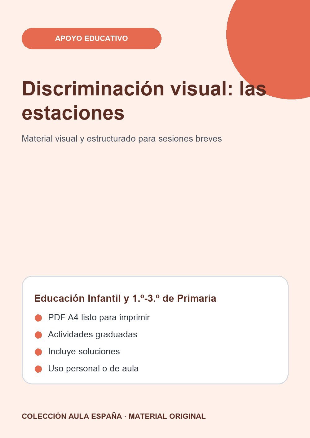 Discriminación visual: las estaciones