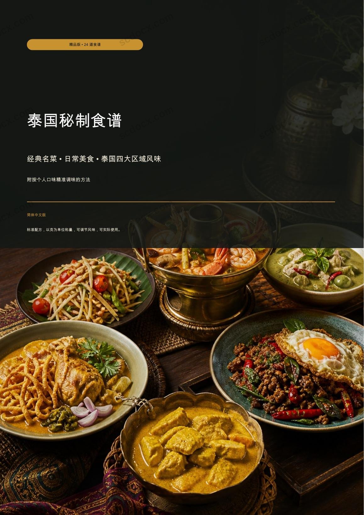 泰国秘制食谱：24道精品配方与个性化调味（简体中文版）