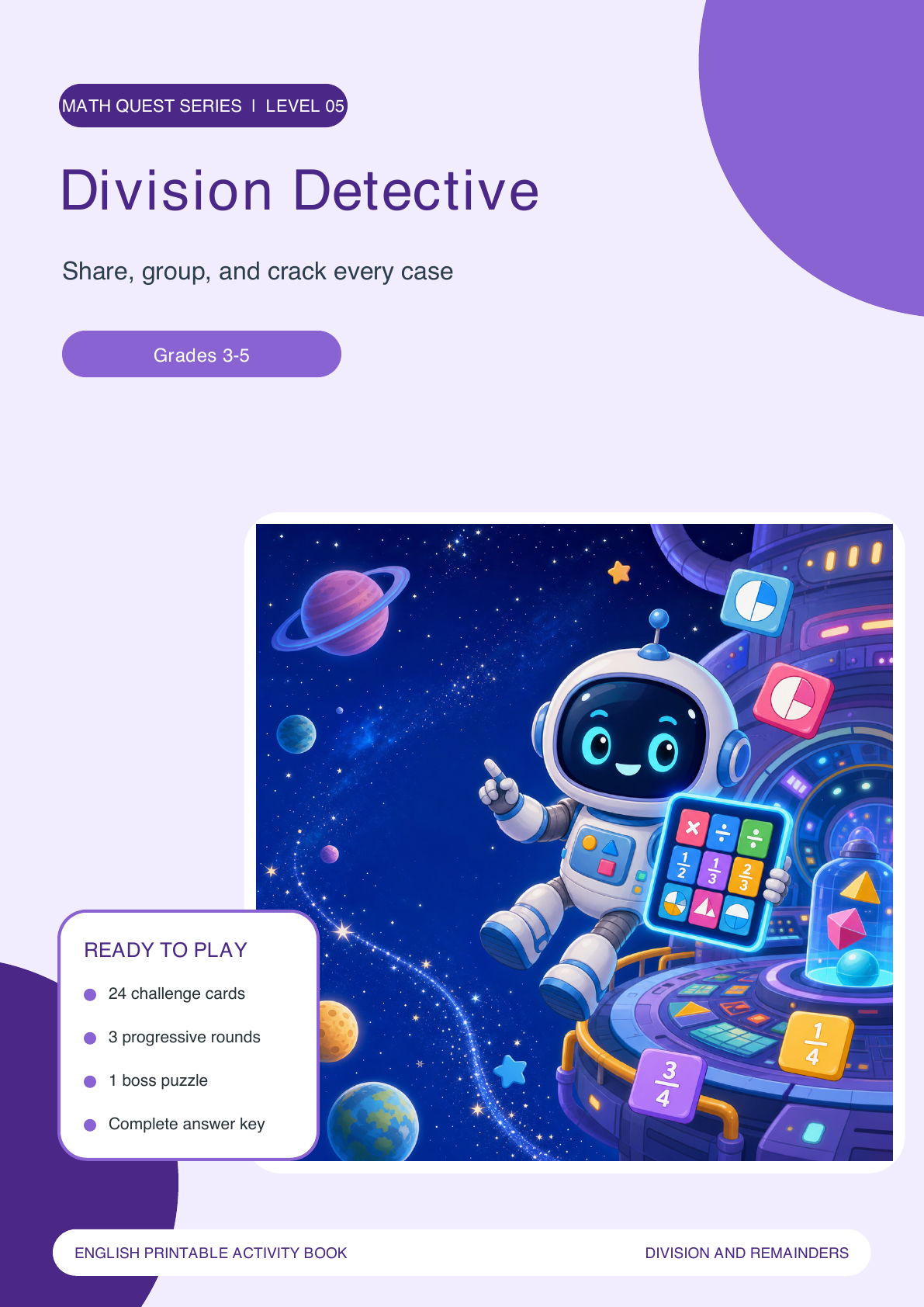 Division Detective | Math Game with Answer Key