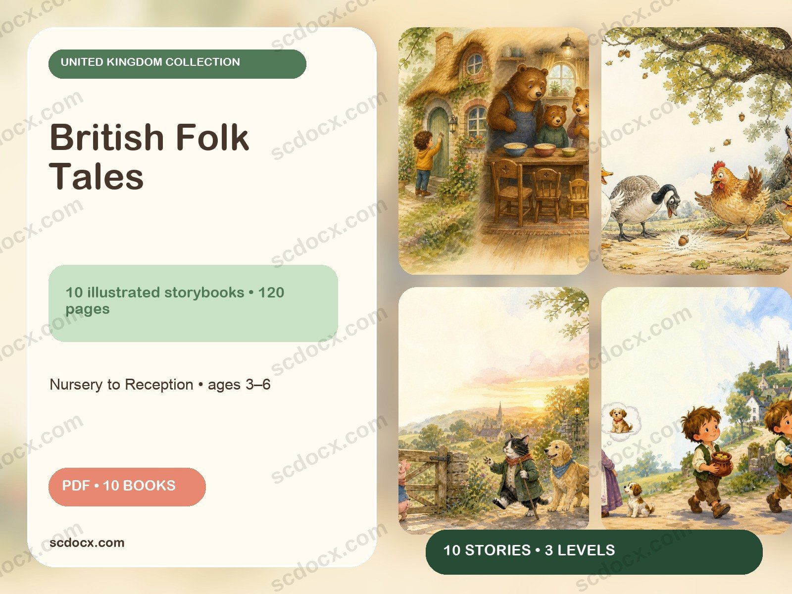 British Folk Tales — 10 Illustrated Picture Books for Ages 3–6