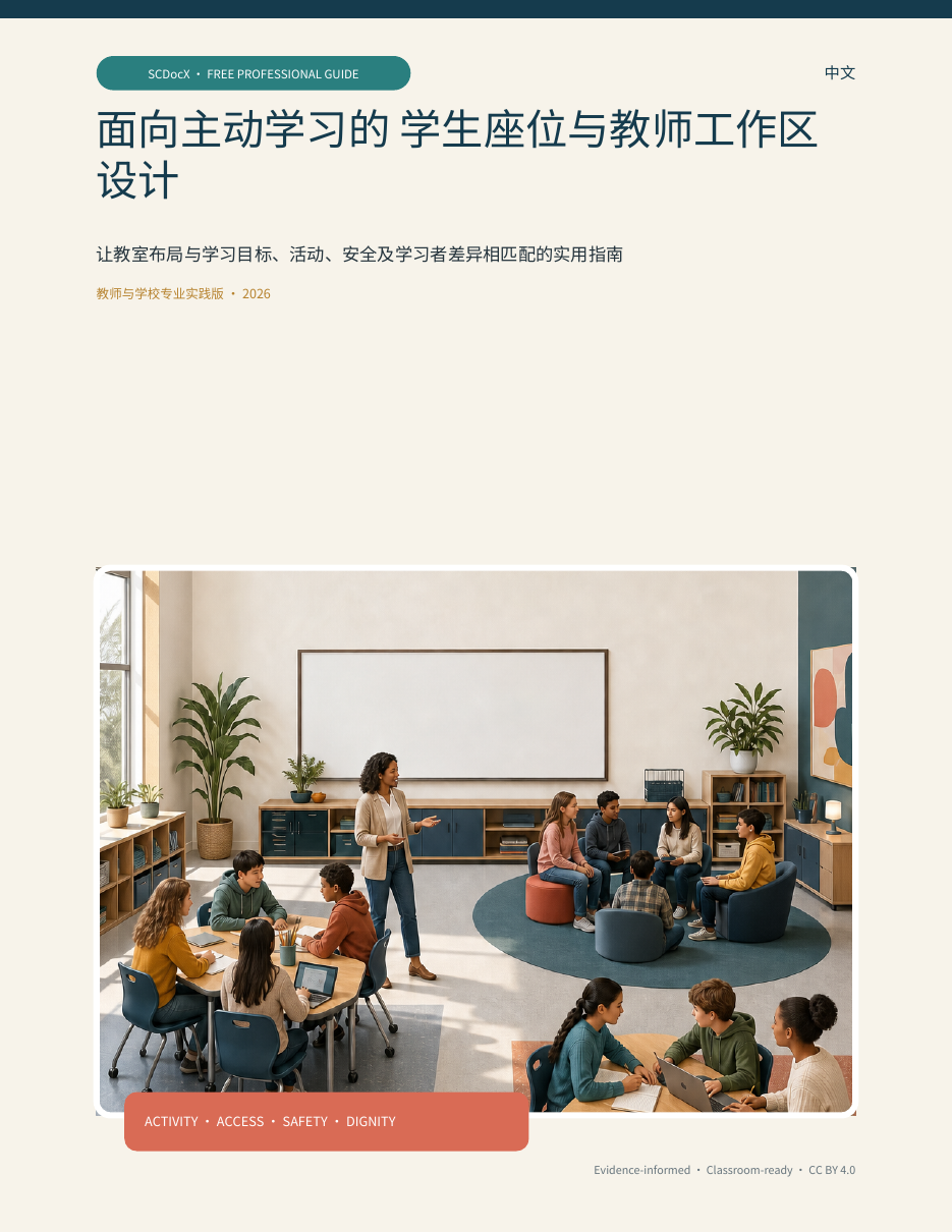 面向主动学习的 学生座位与教师工作区设计 — 中文版