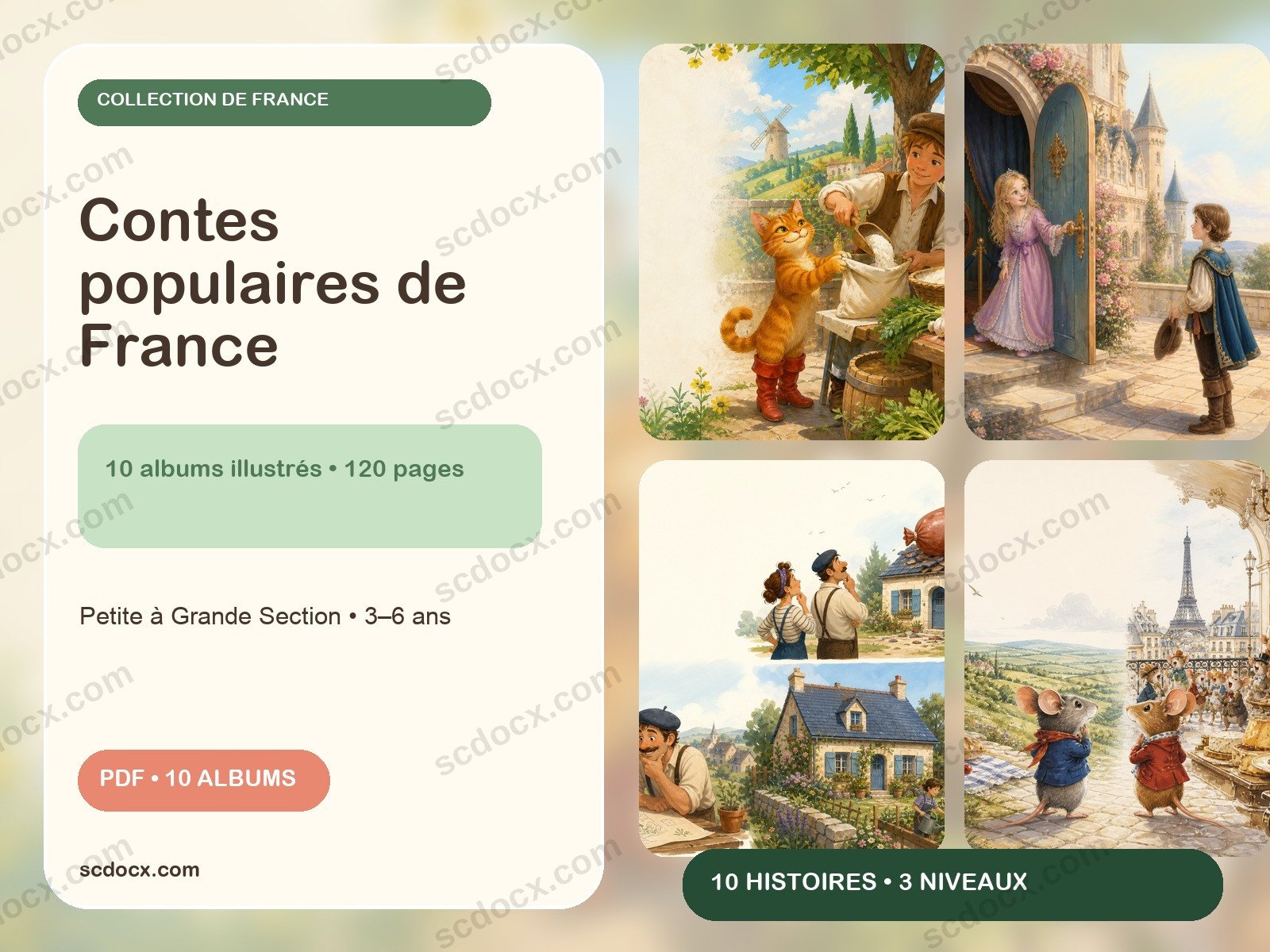 Contes populaires de France — 10 albums illustrés pour la maternelle