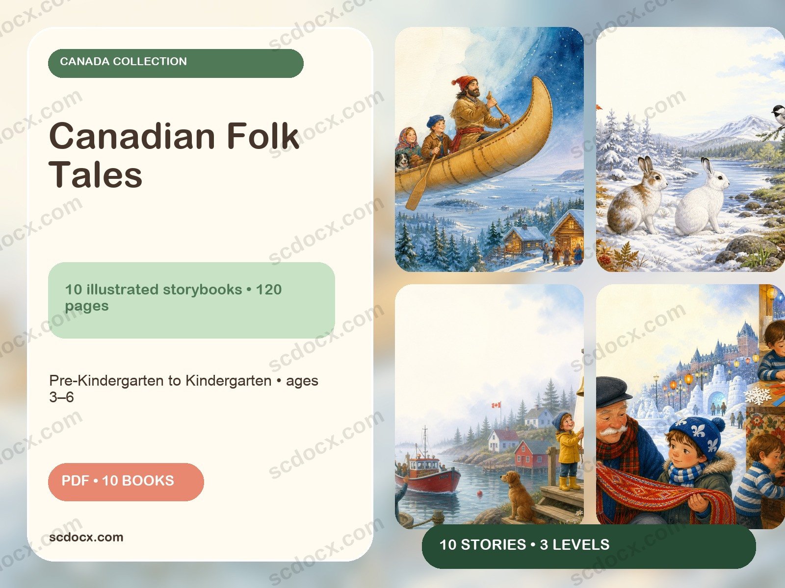 Canadian Folk Tales — 10 Illustrated Picture Books for Ages 3–6