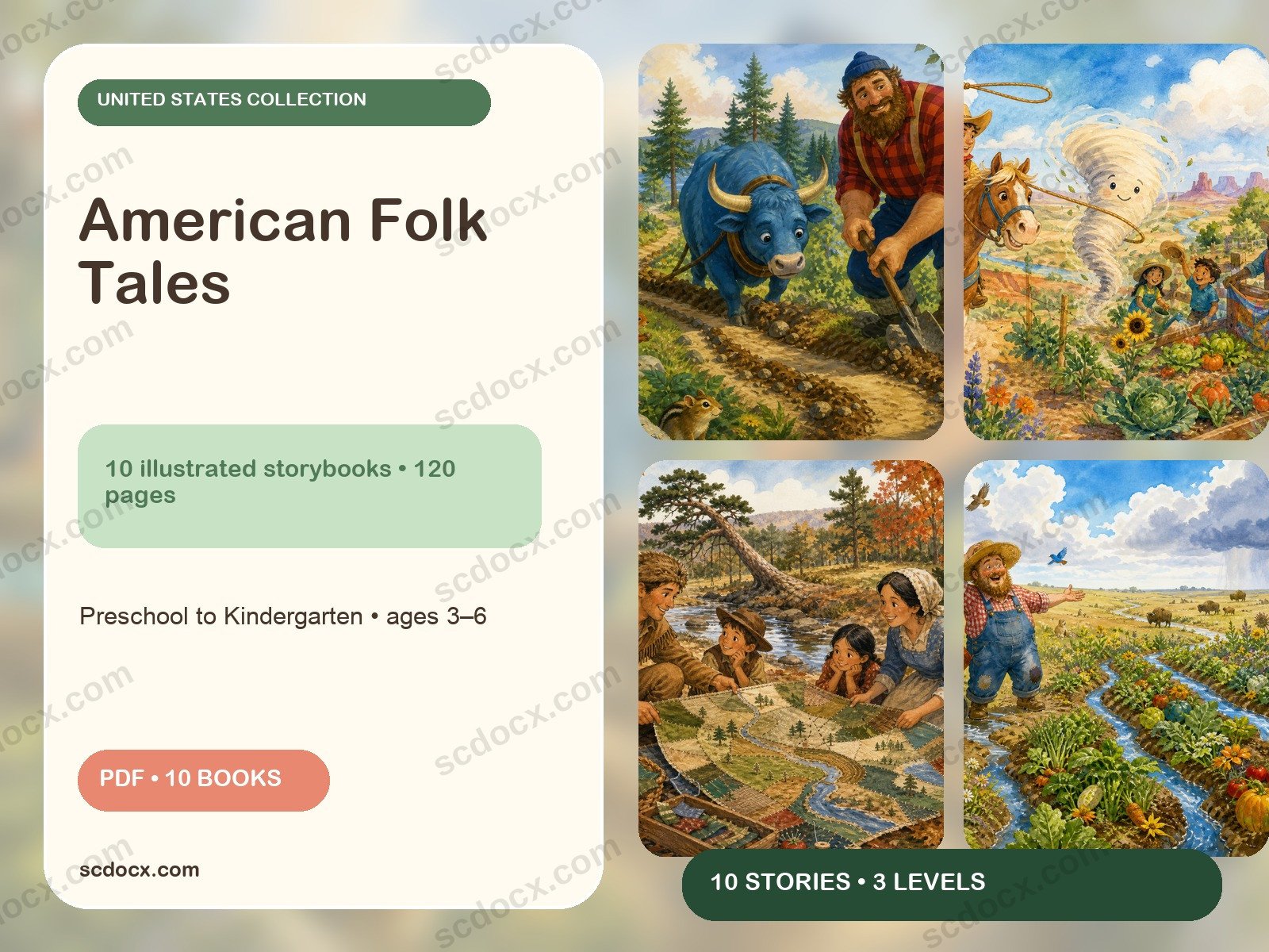 American Folk Tales — 10 Illustrated Picture Books for Ages 3–6
