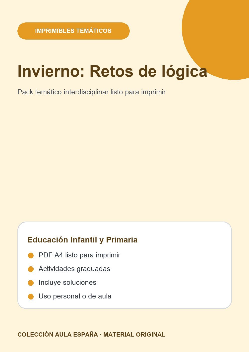 Invierno: Retos de lógica