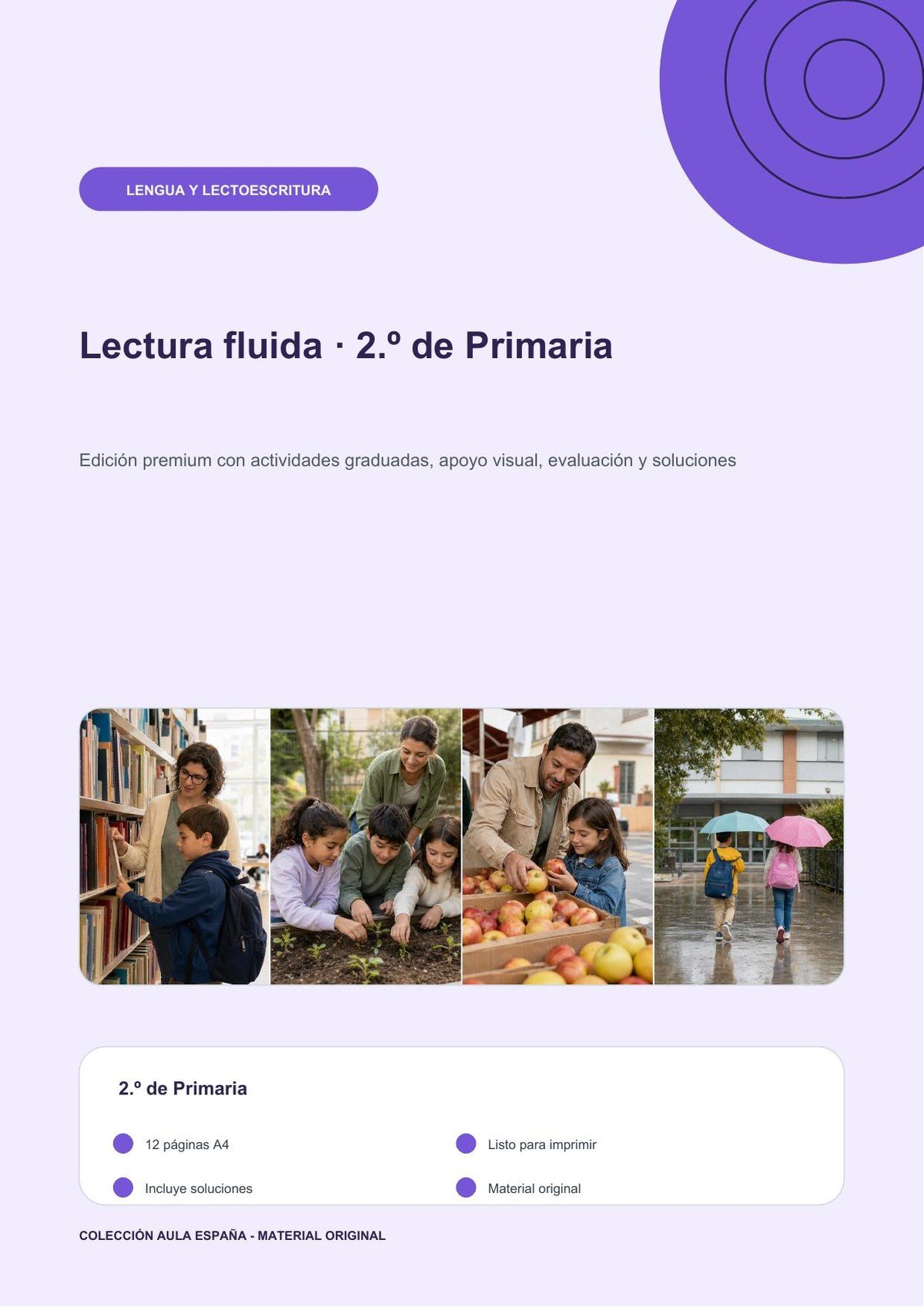 Lectura fluida · 2.º de Primaria