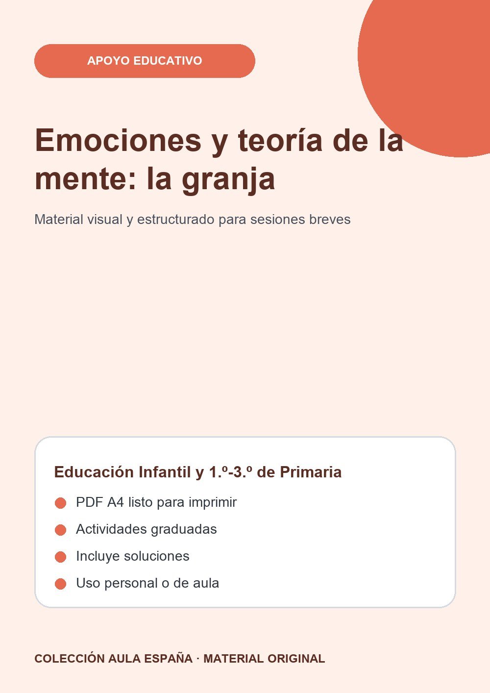 Emociones y teoría de la mente: la granja
