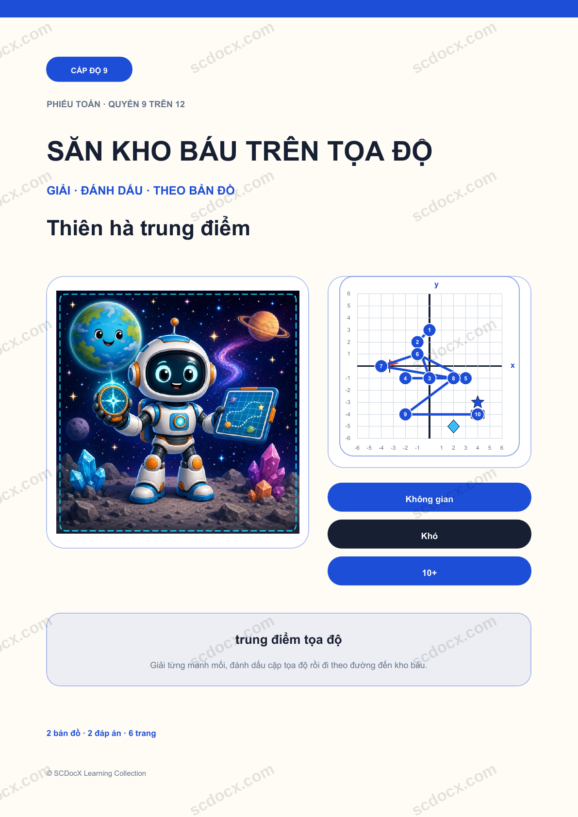 Săn Kho Báu trên Tọa Độ Cấp 9 | Thiên hà trung điểm có đáp án