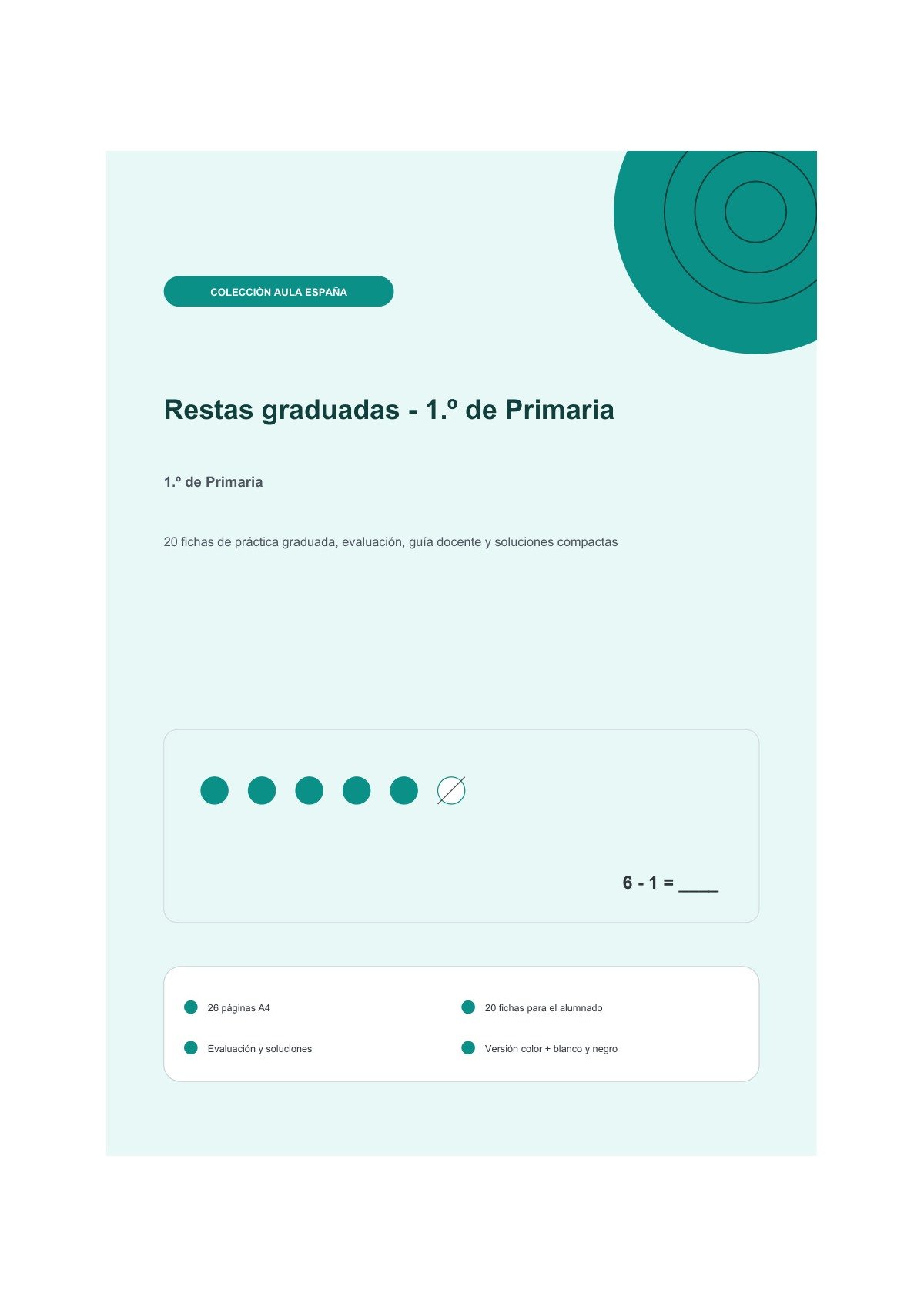 Restas graduadas · 1.º de Primaria