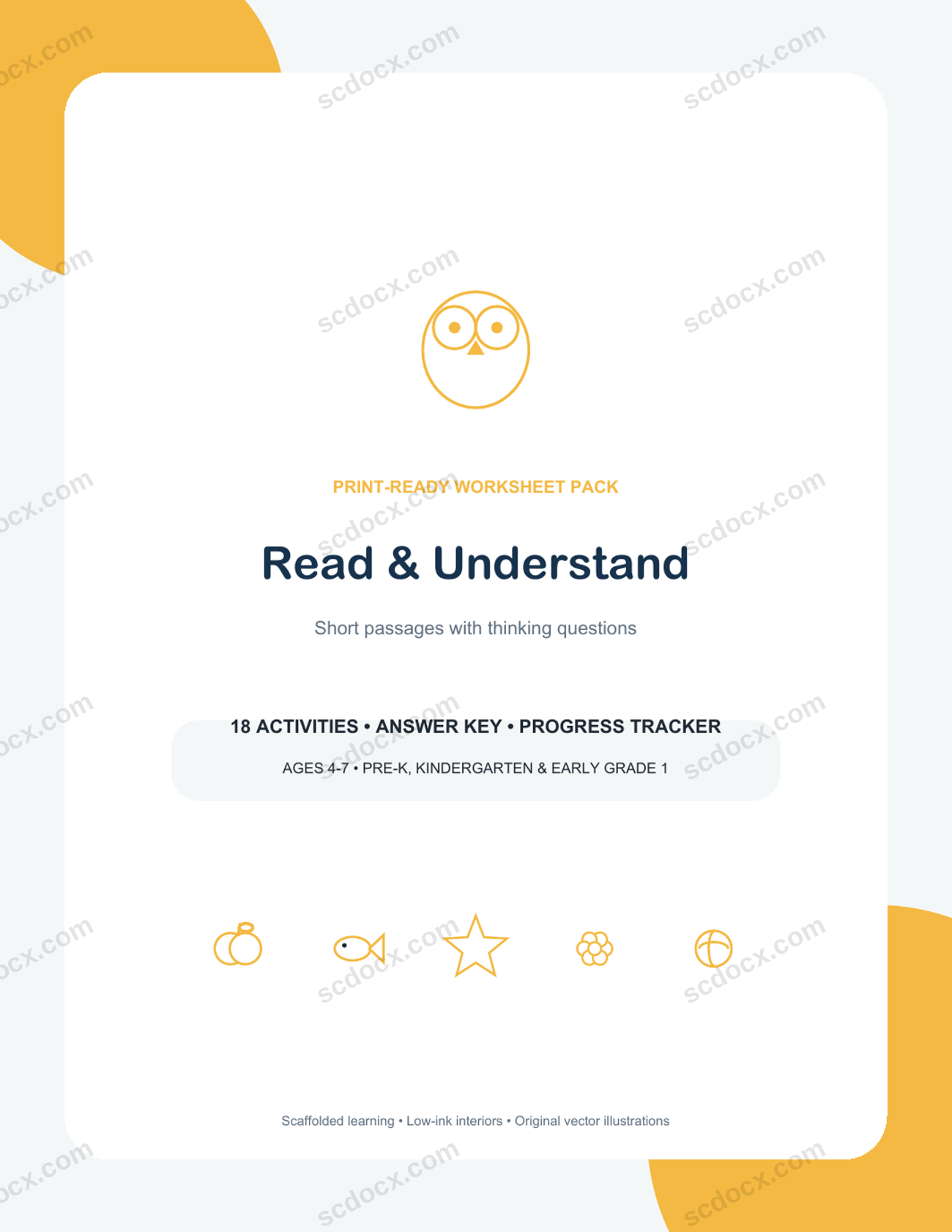 Read & Understand | 18 Short Passages + Questions + Keys | US Letter