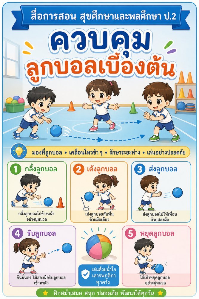 สื่อการเรียนการสอนวิชาสุขศึกษาและพลศึกษา ป.2 (ชุดที่ 2)