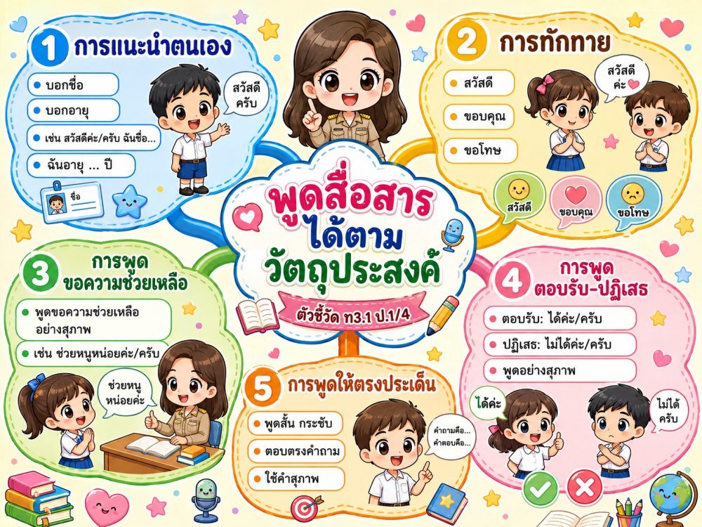 สื่อการเรียนการสอนวิชาภาษาไทย ป.1 (ชุดที่ 3)