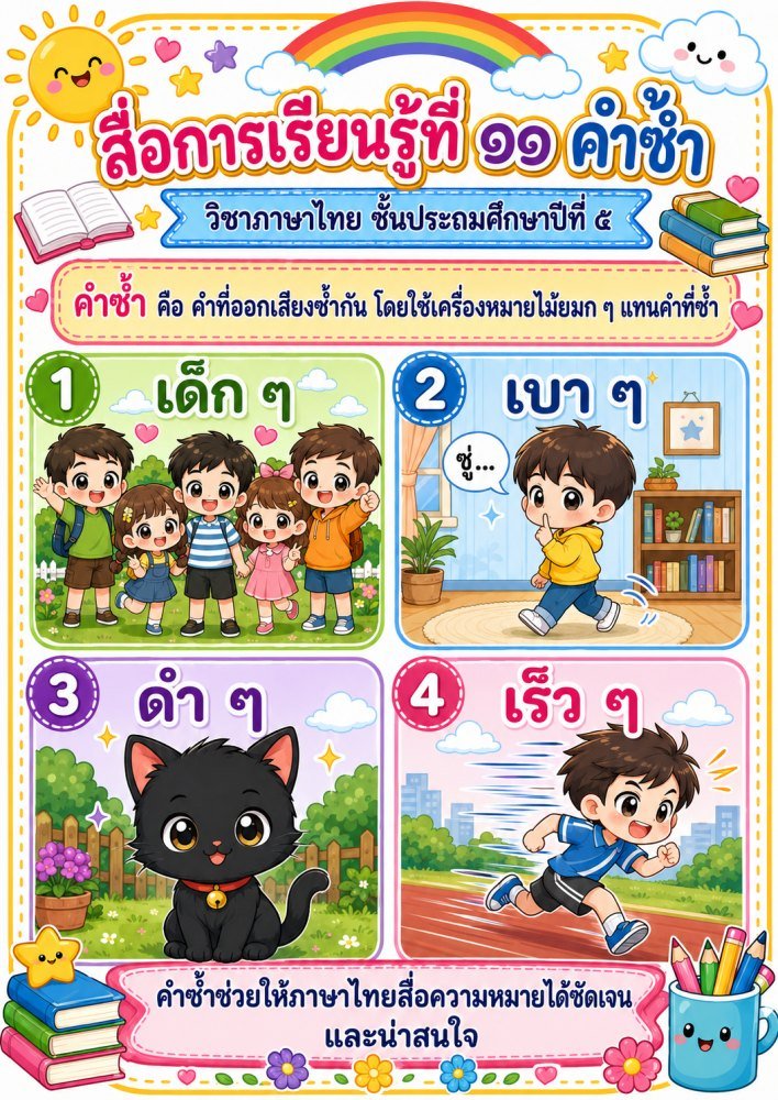 สื่อการเรียนการสอนวิชาภาษาไทย ป.4 (ชุดที่ 3)