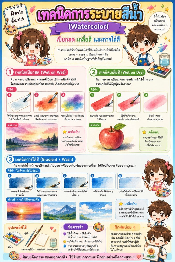 สื่อการเรียนการสอนวิชาศิลปะ ป.6 (ชุดที่ 3)