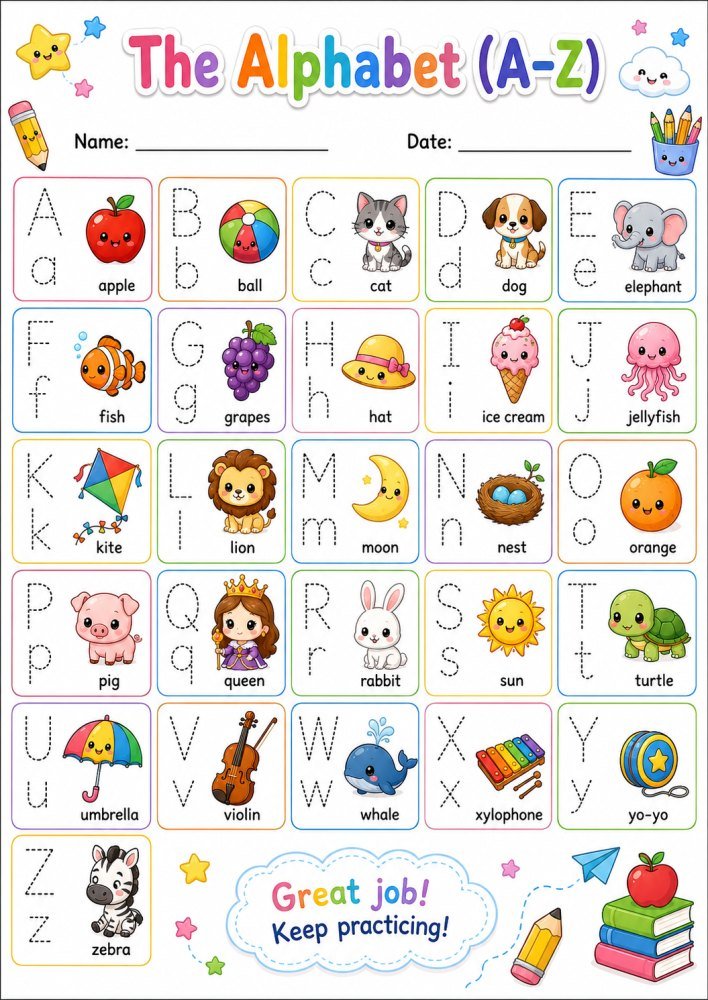 ใบงานฝึกทักษะการเรียนรู้วิชาภาษาอังกฤษ ป.1 (ชุดที่ 1)