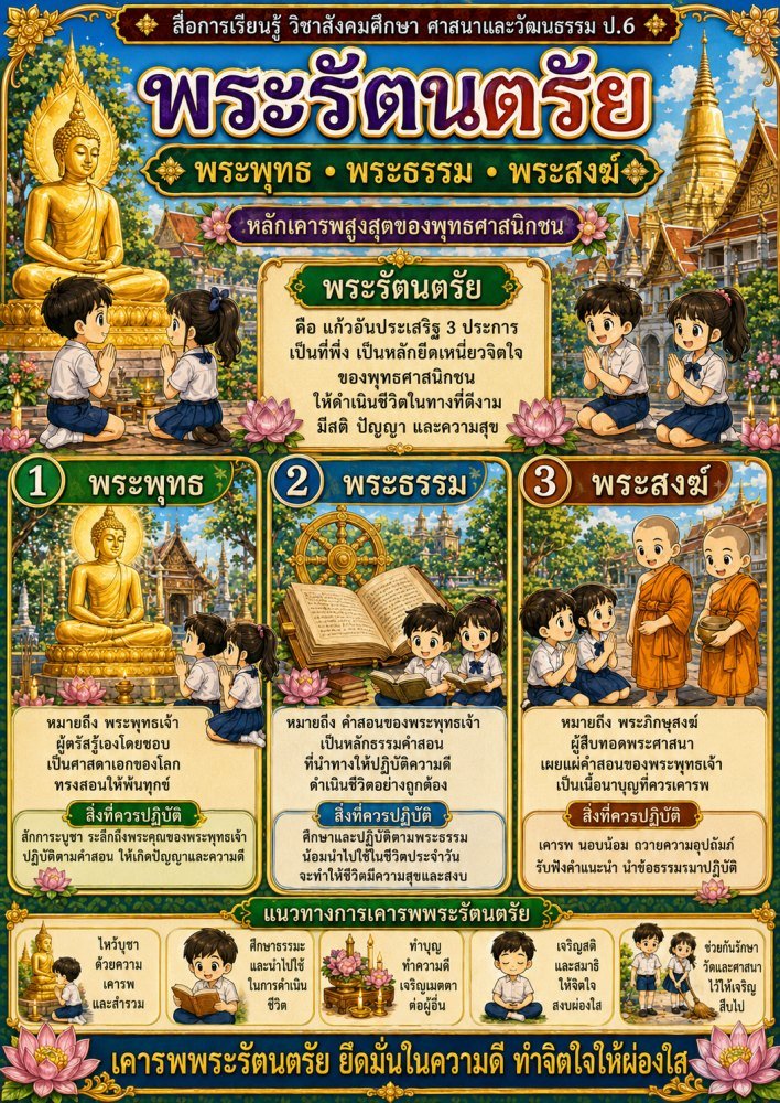 สื่อการเรียนรู้ ป.6 ฟรี 034 — สื่อการเรียนการสอน วิชาสังคมศึกษา ชั้นป6 ชุดที่ 14