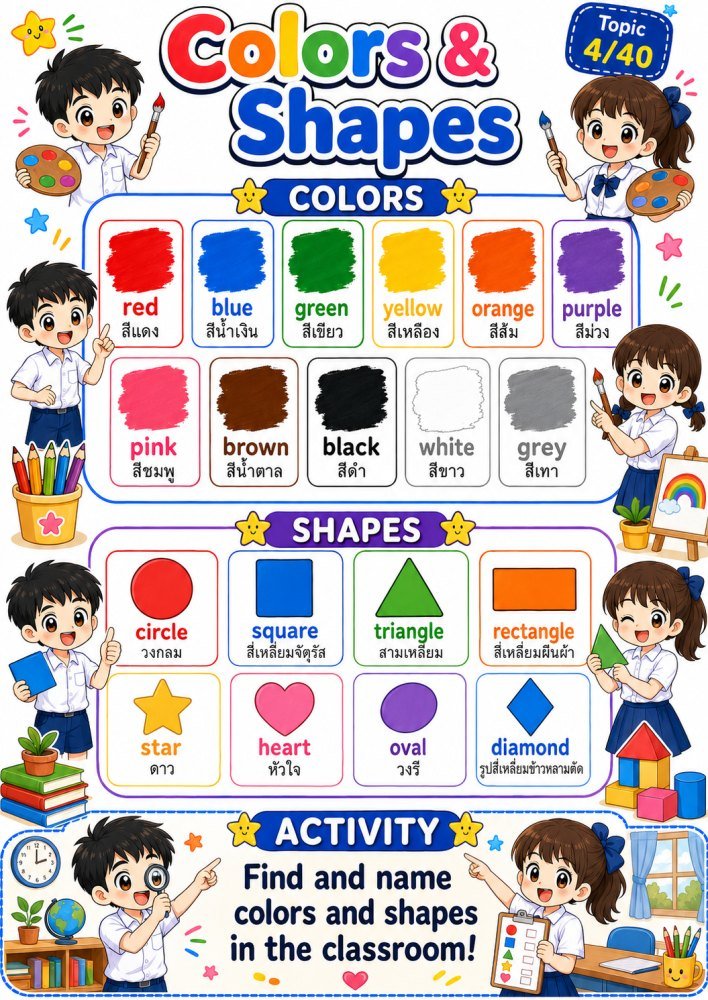 สื่อการเรียนรู้ ป.6 ฟรี 043 — สื่อการเรียนการสอน วิชาอังกฤษ ชั้นป6 ชุดที่ 4