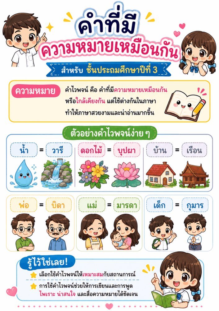 แจกฟรี 133 | สื่อการเรียนการสอนวิชาภาษาไทย ชั้นป.3 ชุดที่ 13