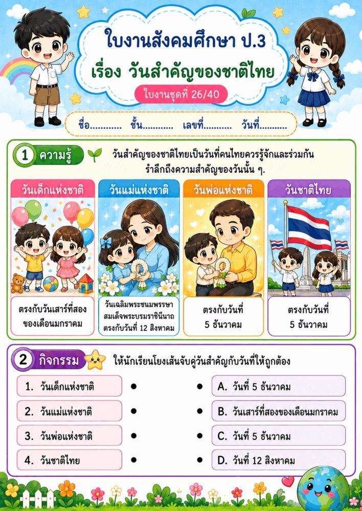 แจกฟรี 326 | ใบงานใบกิจกรรมวิชาสังคมศึกษาป.3 ชุดที่ 26 20.53.52