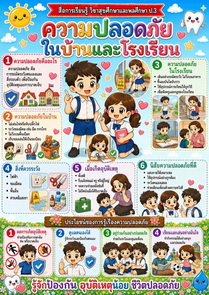 แจกฟรี 642 | สื่อการเรียนการสอนวิชาสุขศึกษาและพลศึกษา ชั้นป.3 ชุดที่ 11