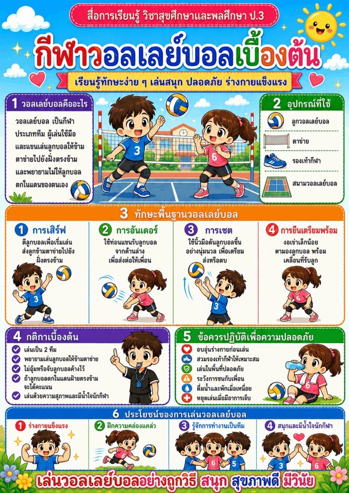 แจกฟรี 934 | สื่อการเรียนการสอนวิชาสุขศึกษาและพลศึกษา ชั้นป.3 ชุดที่ 24