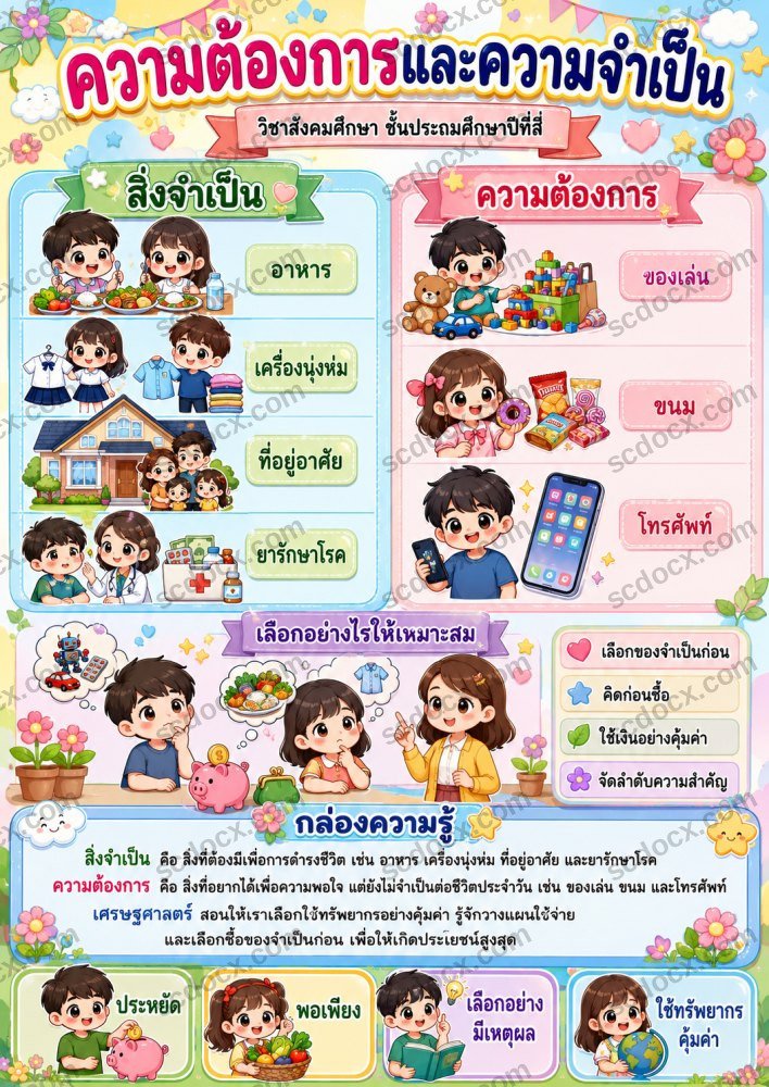 สื่อการเรียนการสอนวิชาสังคมศึกษา ป.4 (10ใบ) ชุดที่ 2