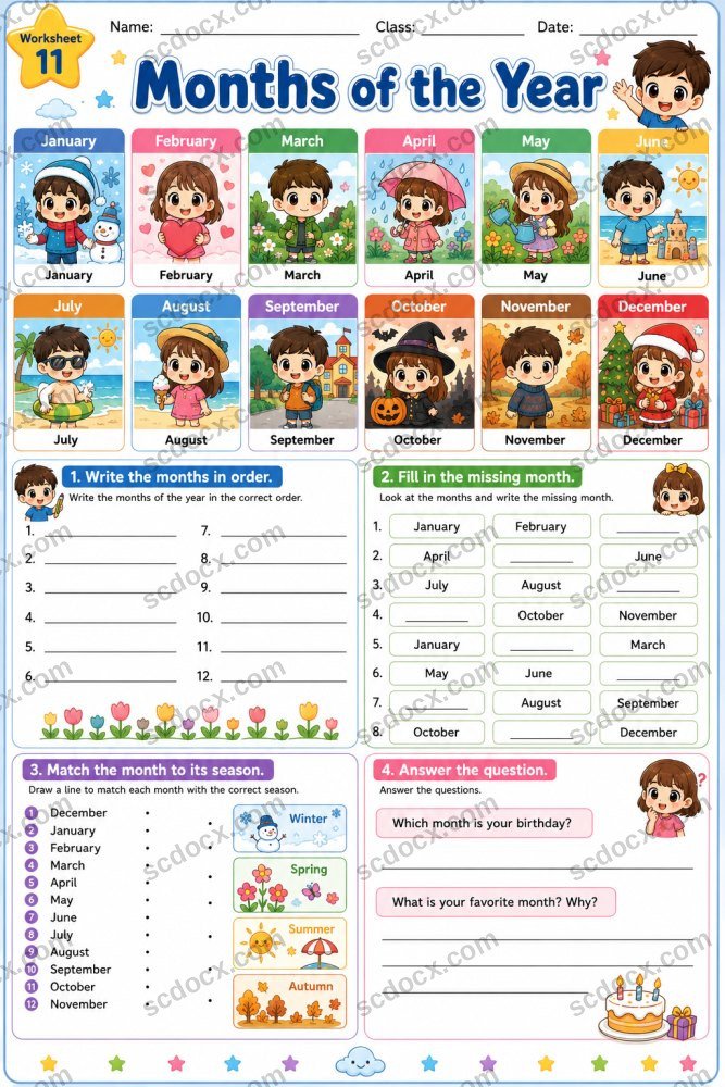 ใบงานวิชาภาษาอังกฤษ ป.4 (10ใบ) ชุดที่ 2