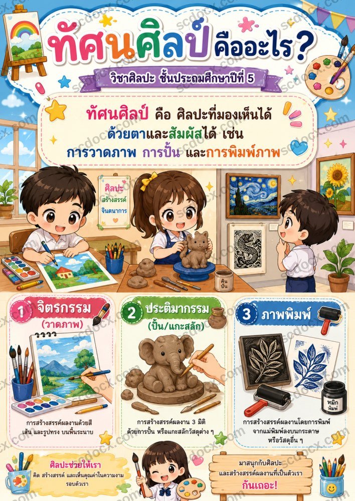 สื่อการเรียนการสอนวิชาศิลปะ ป.5 ชุดที่ 1