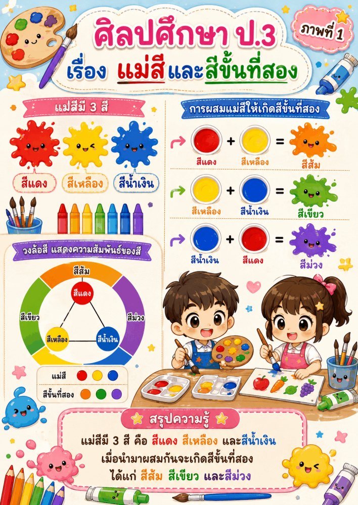 แจกฟรี 942 | สื่อการเรียนการสอนวิชาศิลปะ ป.3 ชุดที่ 1