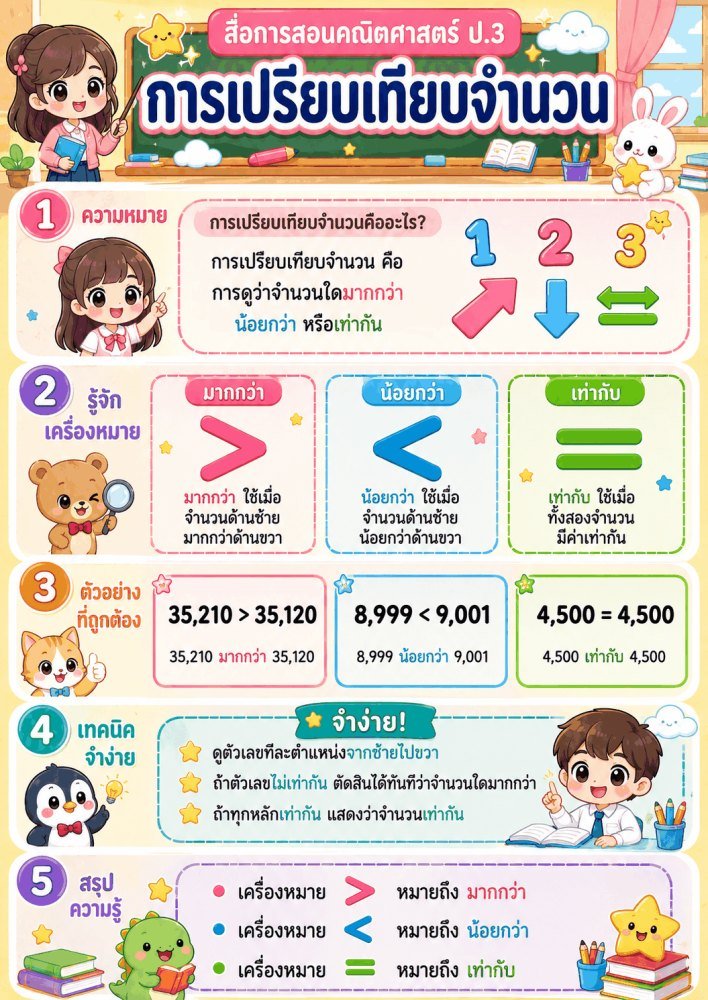 แจกฟรี 968 | สื่อการเรียนการสอน วิชาคณิตศาสตร์ ป.3 ชุดที่ 8