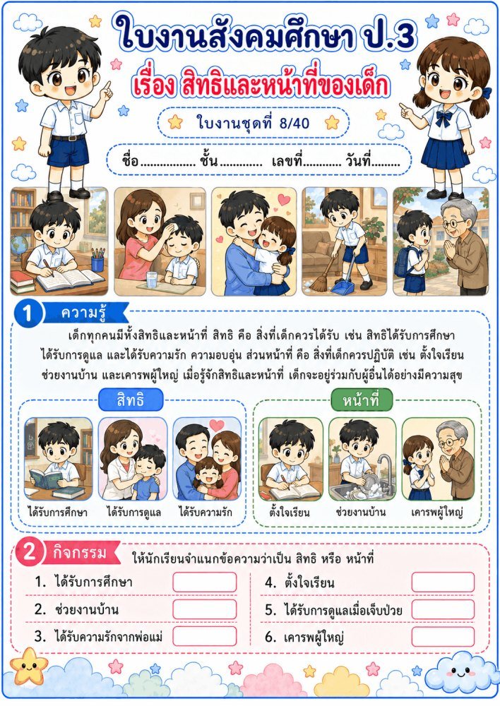 แจกฟรี 993 | ใบงานใบกิจกรรมวิชาสังคมศึกษาป.3 ชุดที่ 8 20.53.52