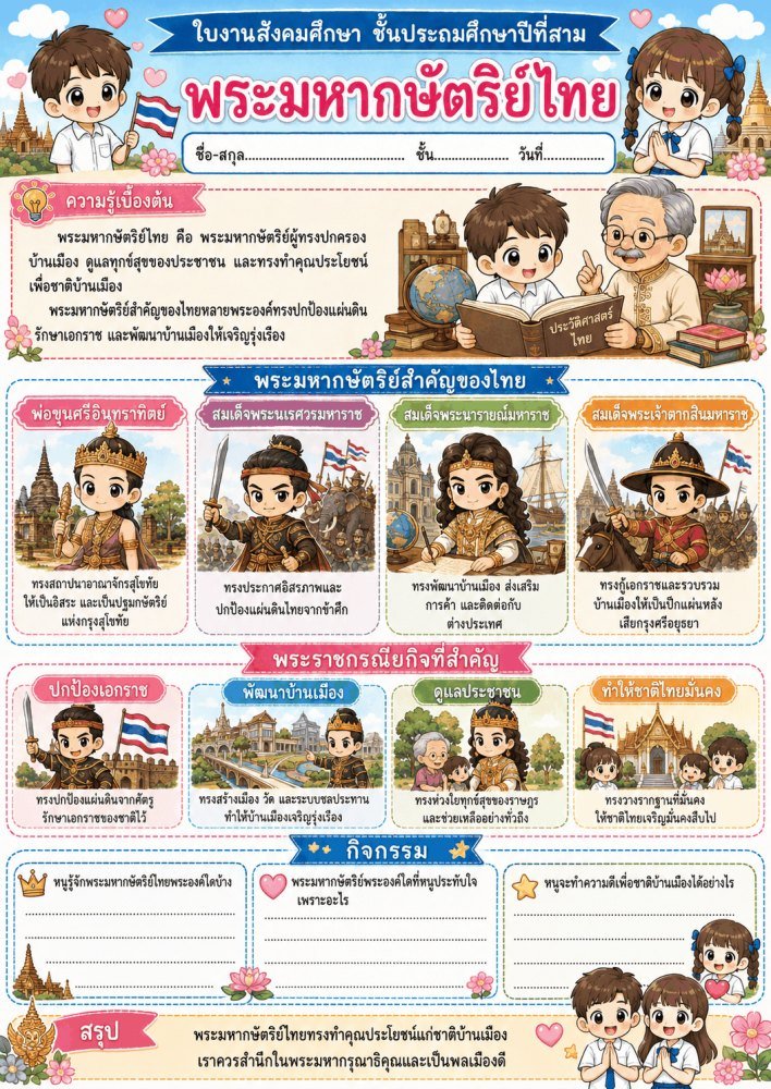 แจกฟรี 1038 | ใบงานใบกิจกรรมวิชาสังคมศึกษาป.3 ชุดที่ 20