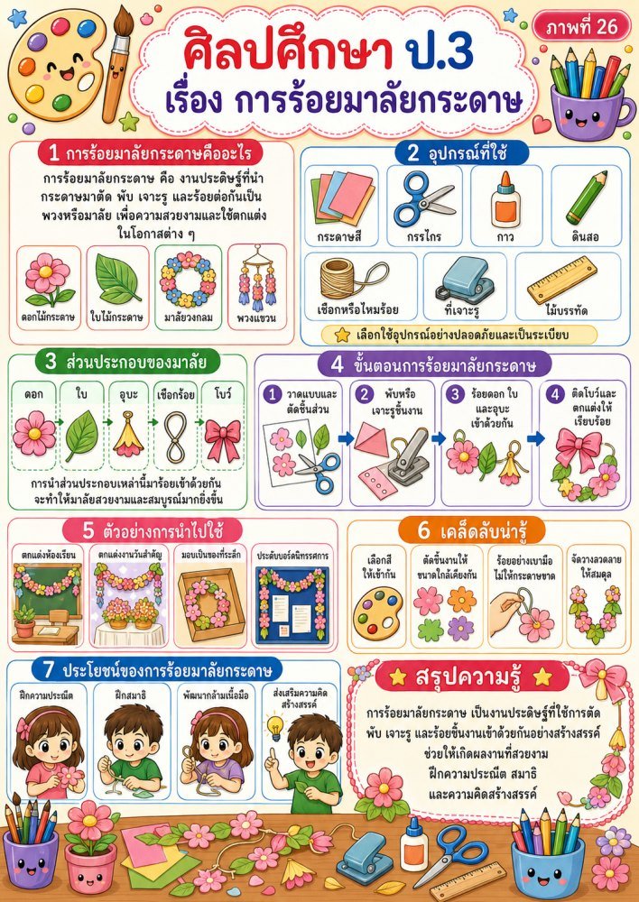 สื่อการสอนวิชาศิลปะ ป.3 (ชุดที่ 2)